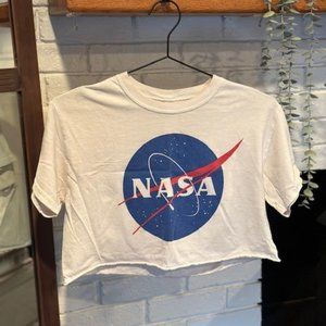 NASA Logo Crop Top T-Shirt | Size S